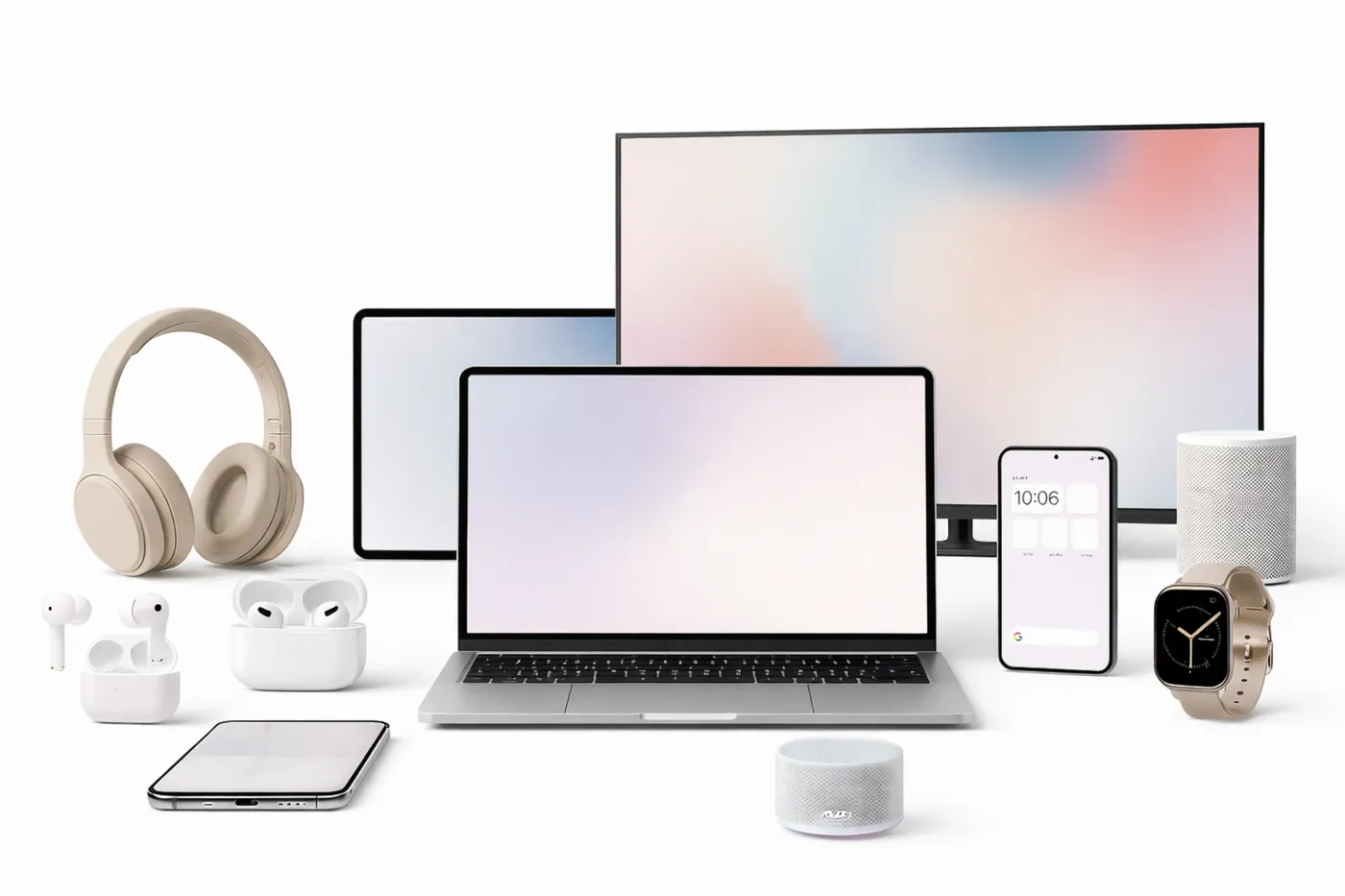 Headphones, laptops, tablets, phones and other electronics